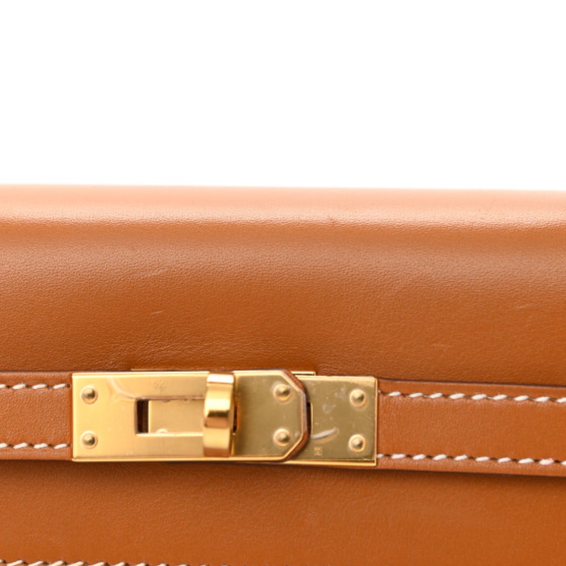 【大変美品】エルメス ケリー２５ 外縫い ナチュラルサブレ バトラー ゴールド金具 HERMES KELLY SELLIER 25 NATURAL SABLE VEAU BUTLER GOLD HARDWARE【海外直輸入中古品】【中古】