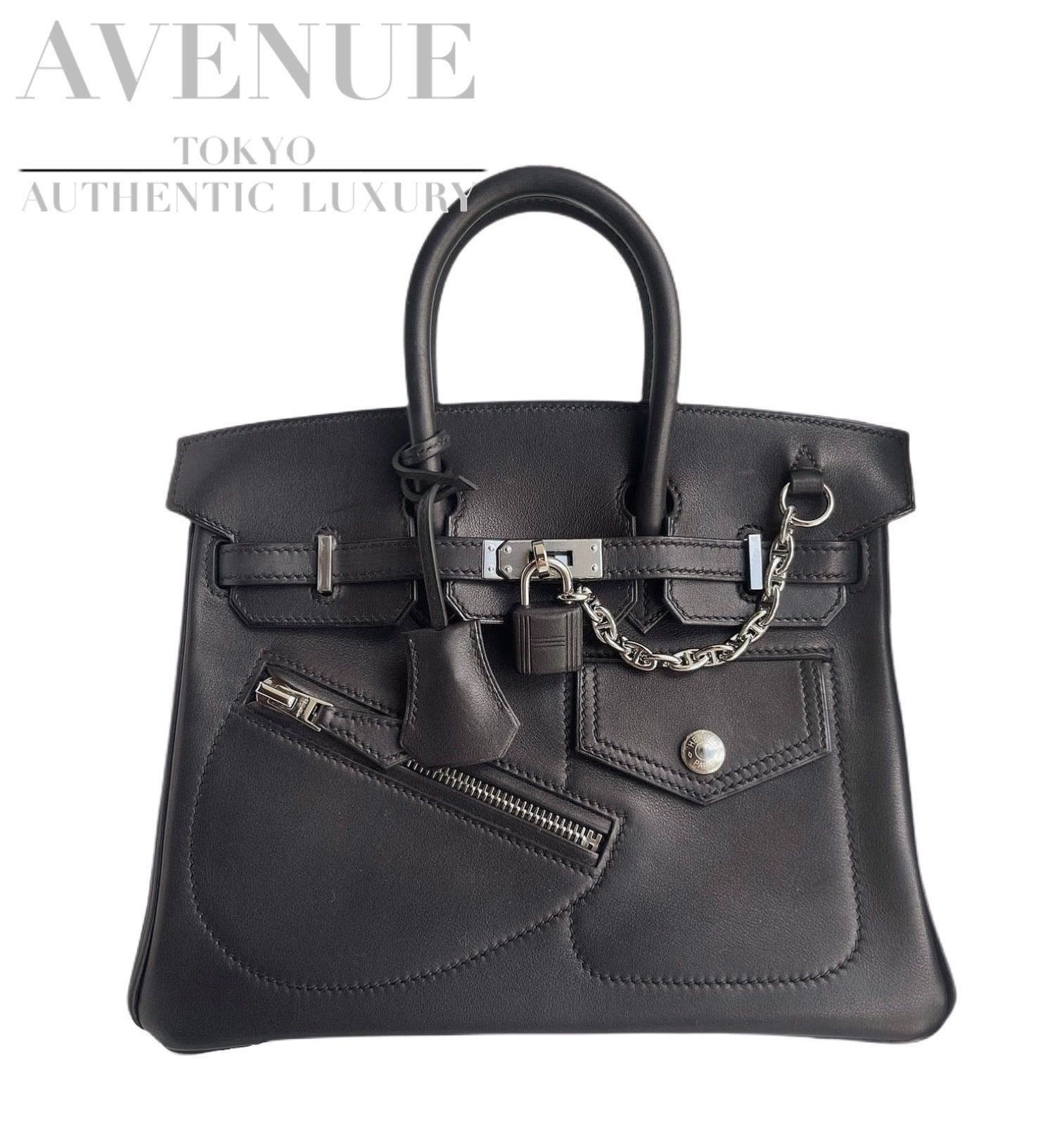 新品未使用】限定品 エルメス バーキンロック 25 HERMES BIRKIN ROCK 25 BLACK HARDWARE LIMITE |  AVENUE TOKYO