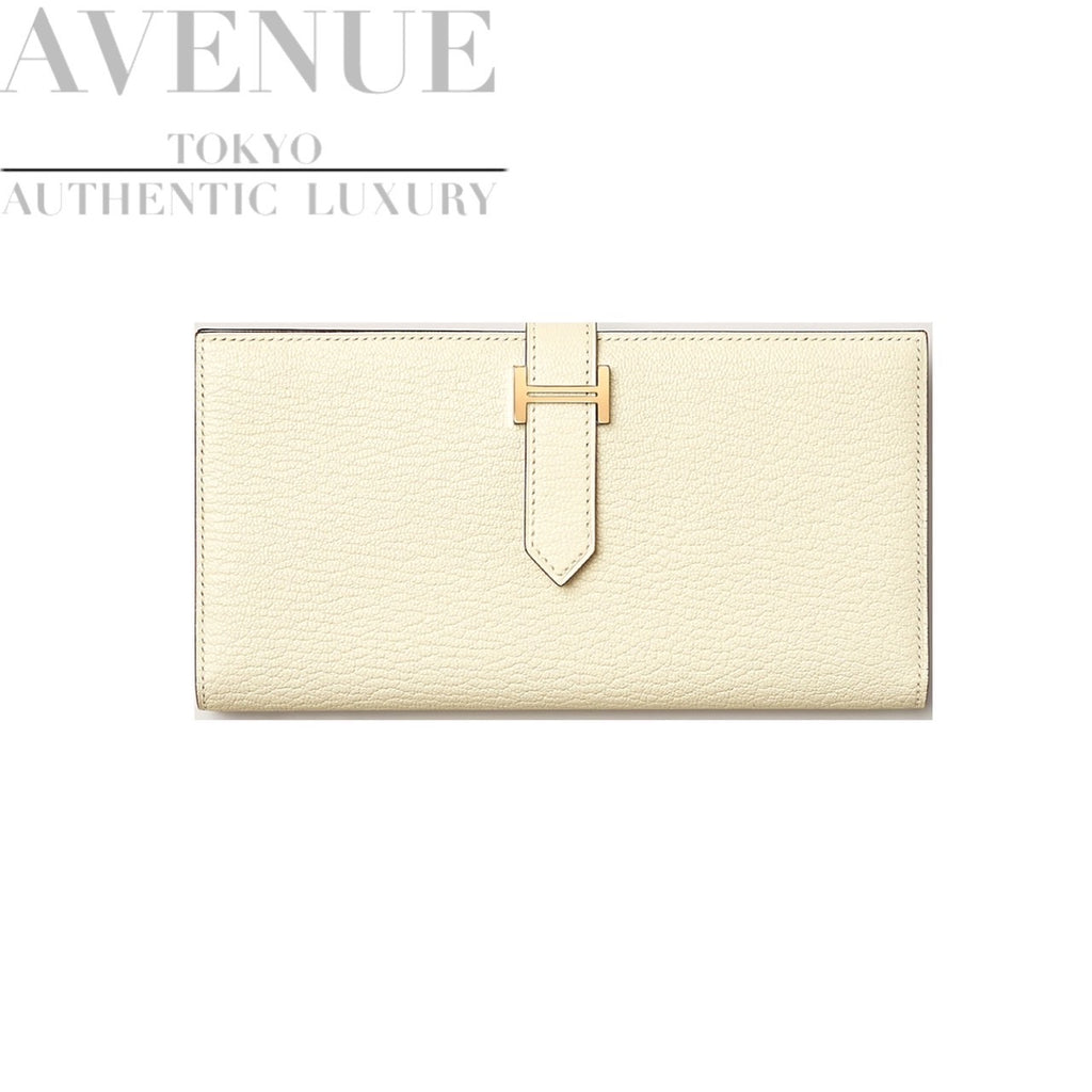 Hermes Chevre Mysore Bearn Gusset Wallet