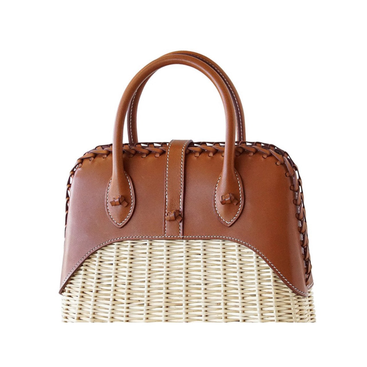 【新品未使用】エルメス ボリード ピクニック ナチュラル フォーブ バレニア 柳 シルバー金具 HERMES BOLIDE PICNIC BAG OSIER WICKER BARENIA NATURAL FAUVE SILVER HARDWARE